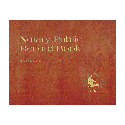 Nevada Notary Public Journal (Record Book) - Traditional Brown Cover