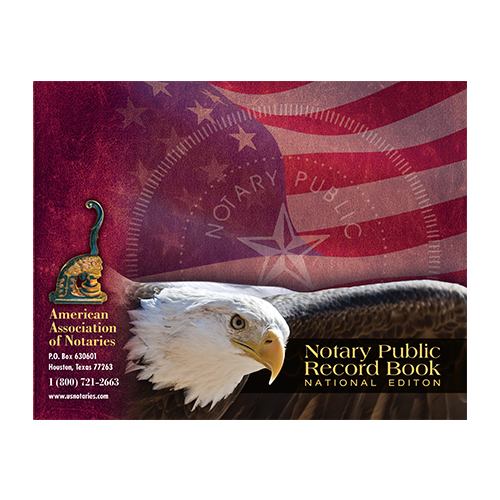 Nevada Notary Public Journal (Record Book) - Eagle & U.S. Flag Cover
